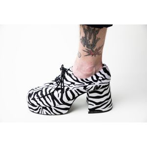 Funtasma by Pleasers Heeled Zebra Platform Shoes